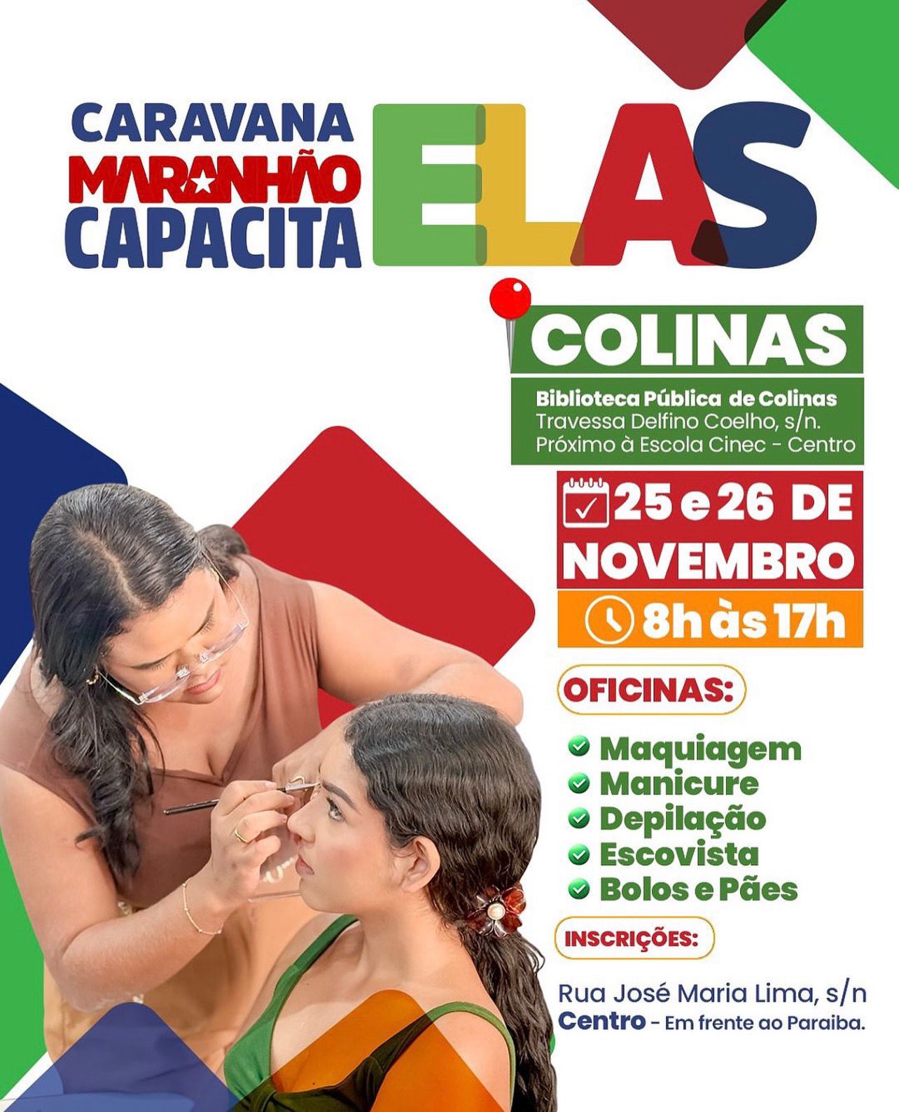 Caravana “Maranhão Capacita Elas” chega a Colinas com várias ações e serviços